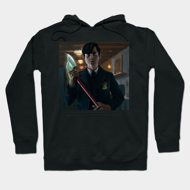 Umbrella Academy Number Five Hoodie by Daria Popkova